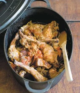Stéphane Reynaud: Lapin rôti à la Lyonnaise (Lyonnaise-style roast rabbit)