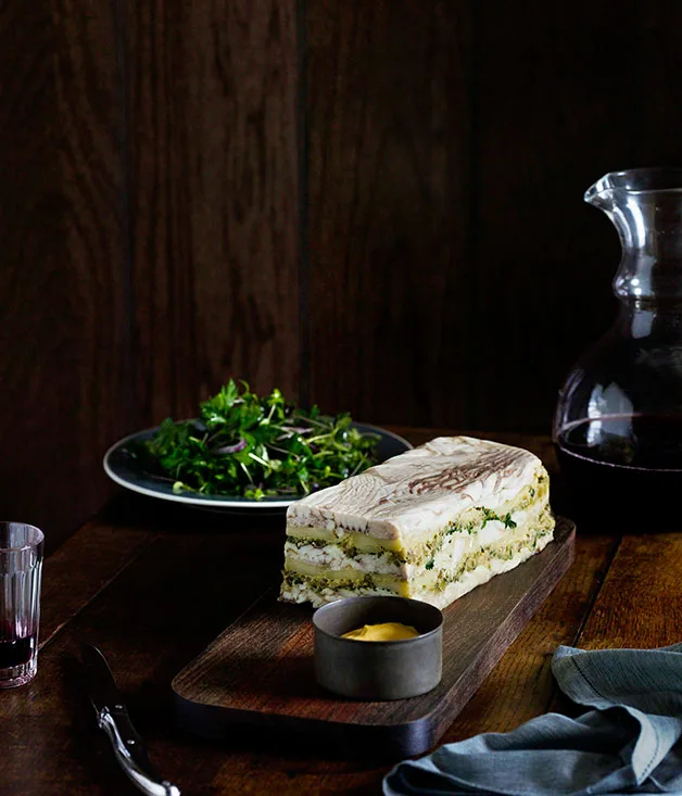 Skate and potato terrine