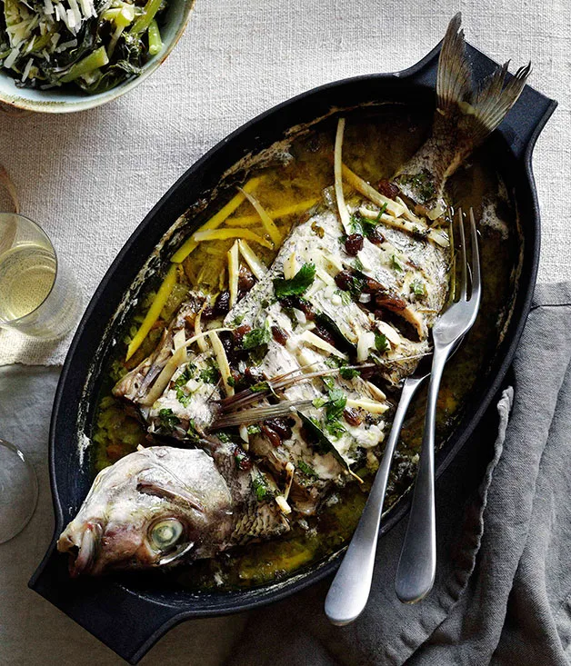 Orata alla Barese (Bari-style sea bream)