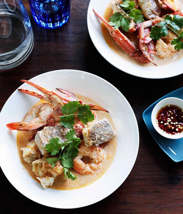 Brigitte Hafner: Crab, prawn, lemongrass and coconut soup