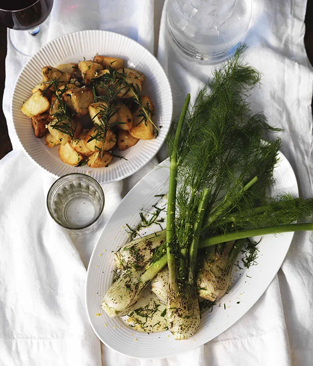 James Hird and Todd Garratt: Fried potatoes with rosemary