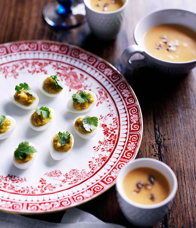 Shane Osborn: Chilled pumpkin and ginger velouté with toasted seeds