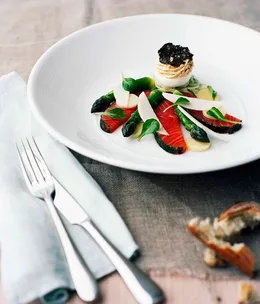 Smoked ocean trout with devilled egg