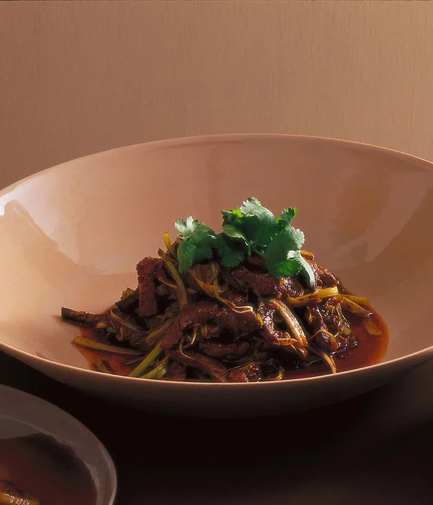 Neil Perry: Stirfried beef with Sichuan peppercorns and sweet bean sauce