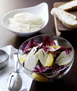 Fennel, orange and radicchio salad