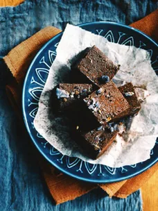 Violet chocolate fudge