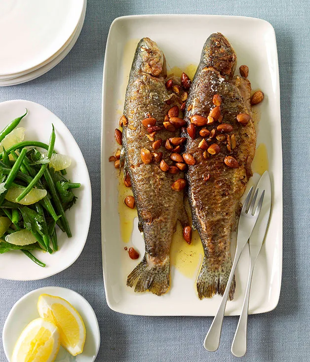 Trout almondine