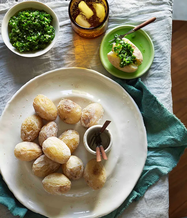 Saltwater potatoes with pebre sauce