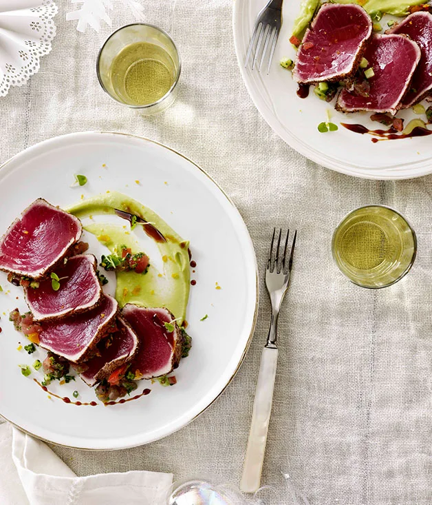 Tuna carpaccio &ldquo;la zingara&rdquo;