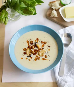 Brandade soup with mussels