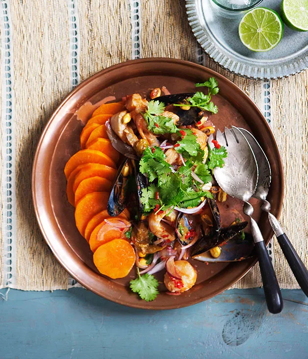 Ceviche of Australian seafood with rocoto