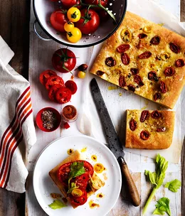Tomato sandwich with celery salt and Tabasco