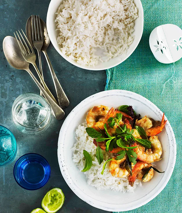 Dry prawn curry