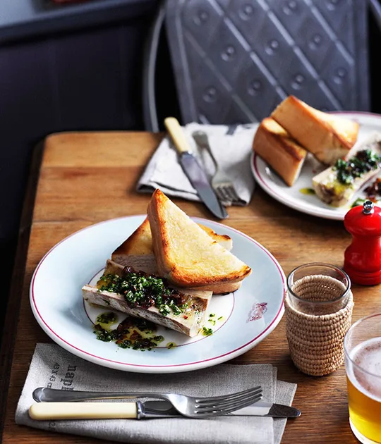 Marrow Bone With Chimichurri and Onion Recipe