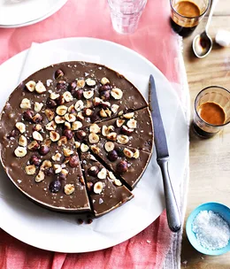 Salted muscovado and hazelnut fudge