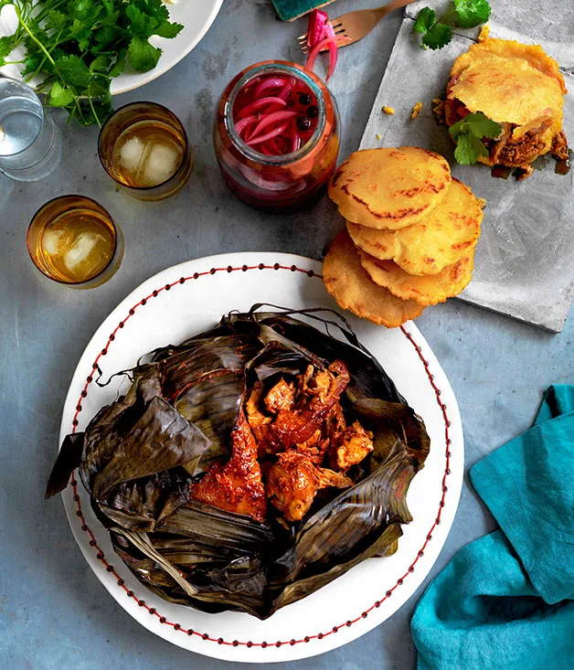 Puerco pibil, Yucatán pickles and gorditas