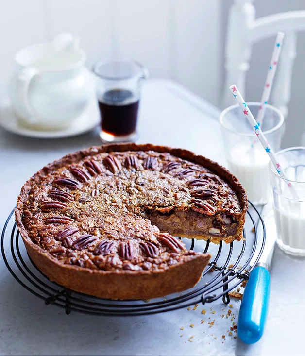 Pecan and maple pie