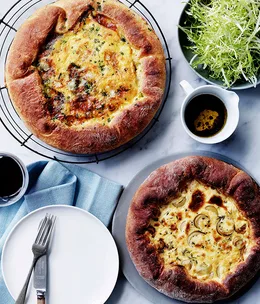 Leek and cheese flamiches
