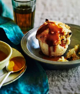 Apple and suet puddings