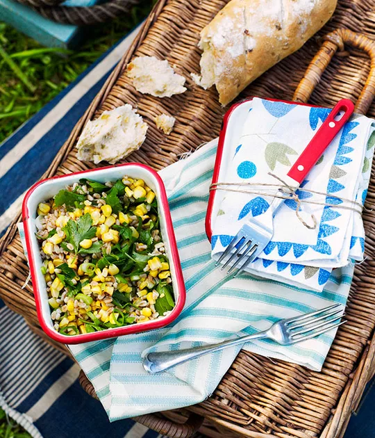 Farro and roasted corn salad | Gourmet Traveller