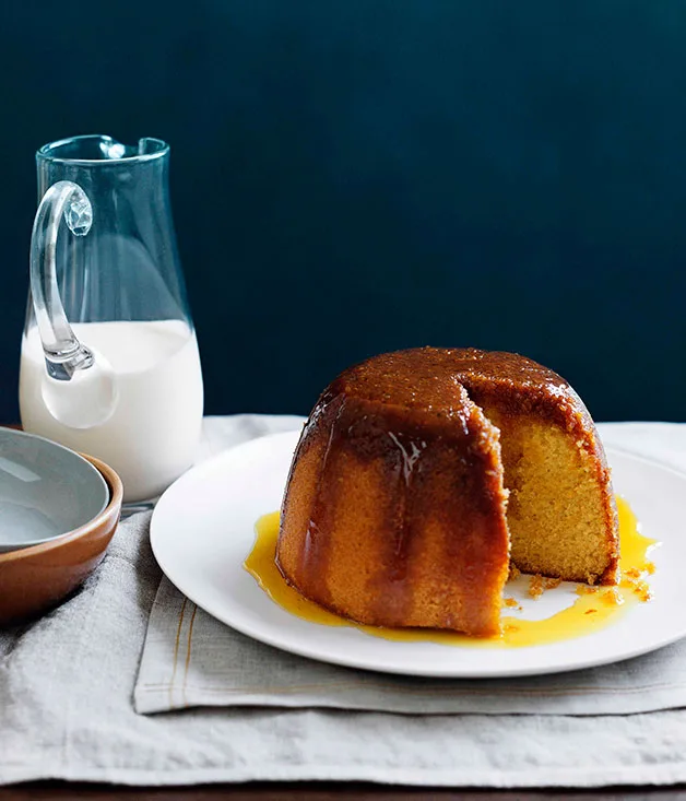 Golden syrup pudding