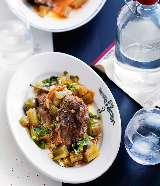 Moroccan braised lamb neck