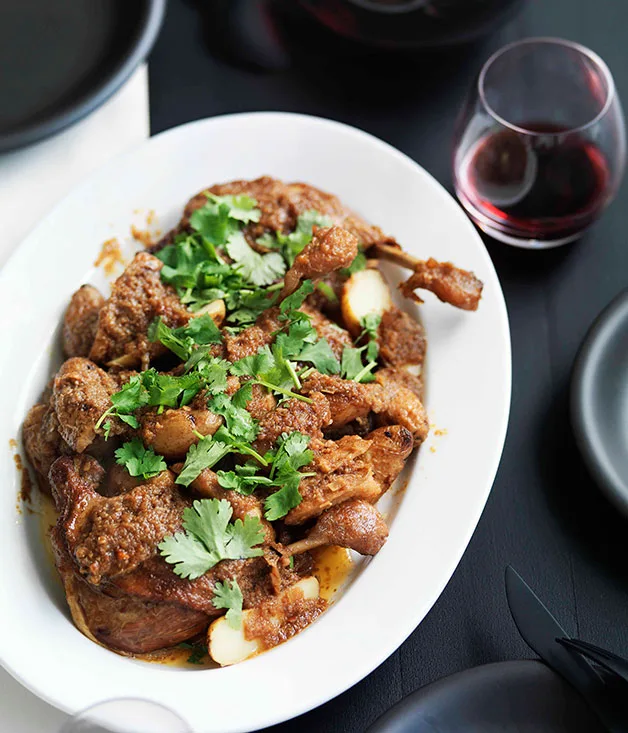 Burmese duck leg and potato curry