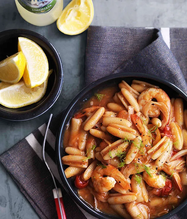 Prawn and tomato gnocchetti Sardi