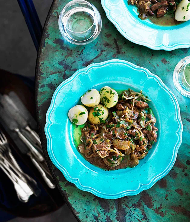 Venetian calf’s liver and onions