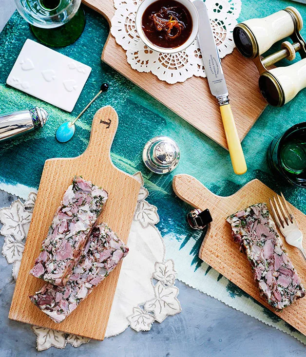 Smoked pork terrine with Cumberland sauce