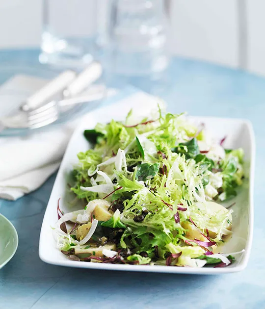 Potato, Bitter Greens and Anchovy Dressing Recipe