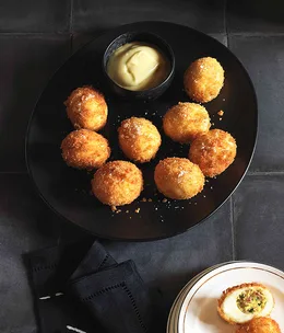 Chorizo-stuffed eggs