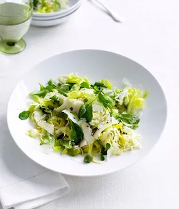 Artichoke, celery heart and cracked olive salad