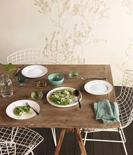 Peas with lemon and lardo