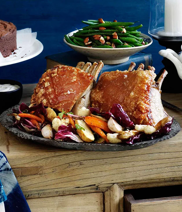 Roast pork and winter vegetable salad