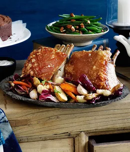 Roast pork and winter vegetable salad