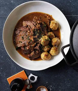 Beef, beer and dumplings