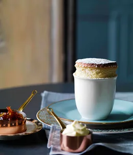 Burnt orange marmalade soufflé