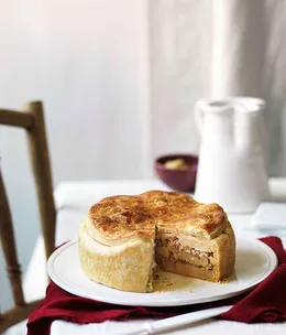 Pig’s trotters and potato tourte
