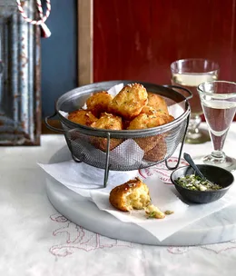 Gruyère, parsnip and thyme beignets