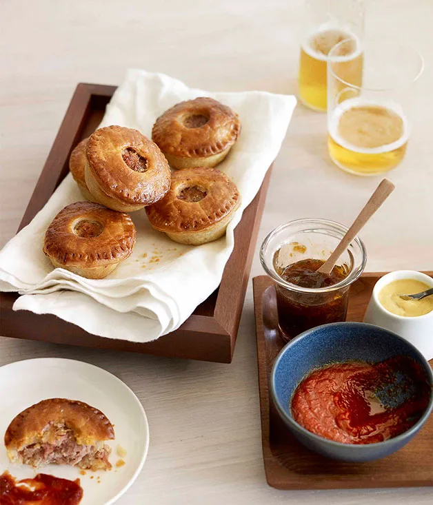Ale and cider pork party pies