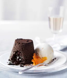 Orange chocolate fondants