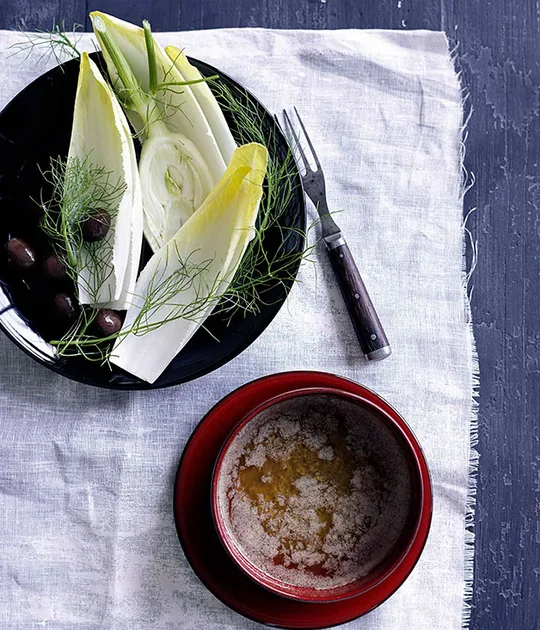 Bagna càuda with witlof and fennel | Gourmet Traveller