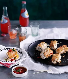 Chicken and oregano spiedini