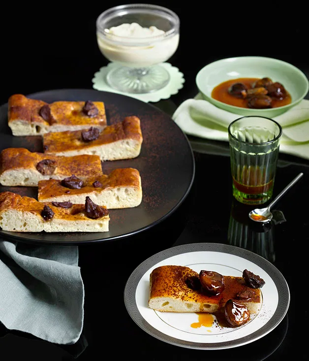 Honeyed chestnut schiacciata