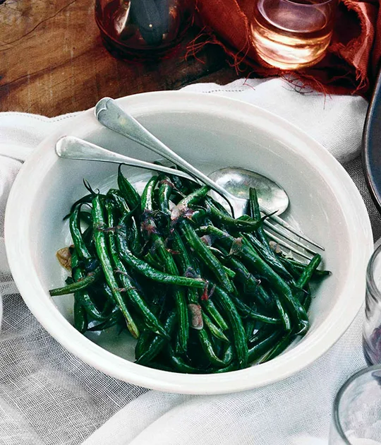 Sautéed beans with savory | Gourmet Traveller