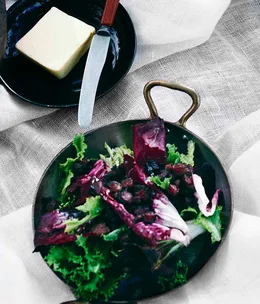Bacon-wilted greens