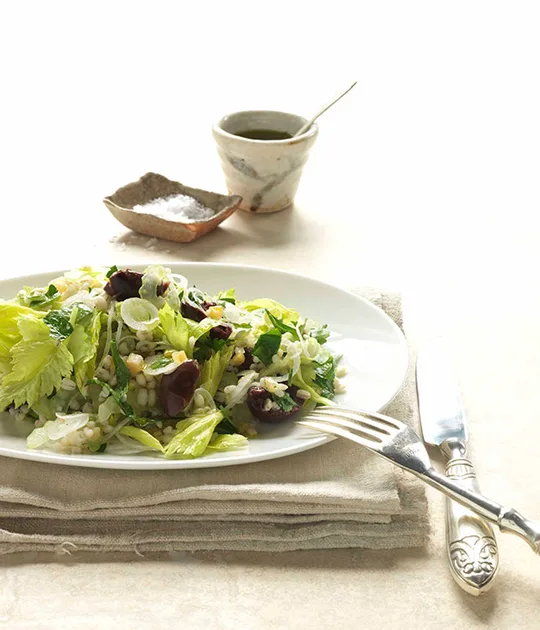 White Pearl Barley Salad with Lemon and Parsley