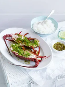 Chinese ginger-steamed lobster
