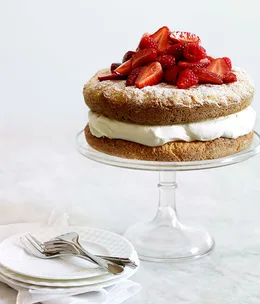 Berry and lemon crème fraîche shortcake
